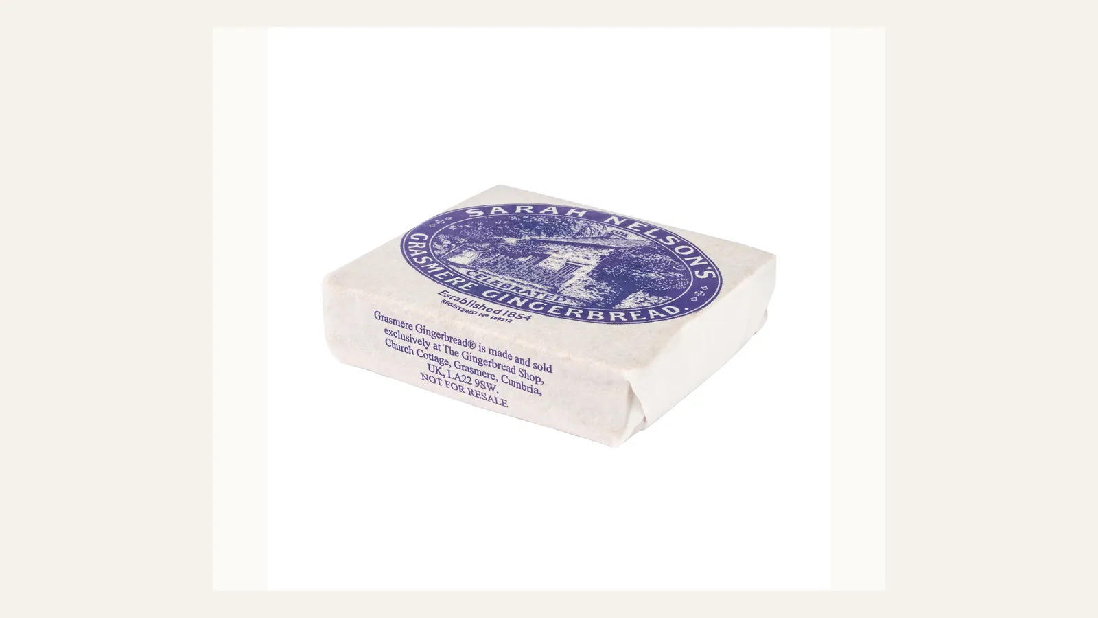 Wrapped six-piece packet of Grasmere Gingerbread