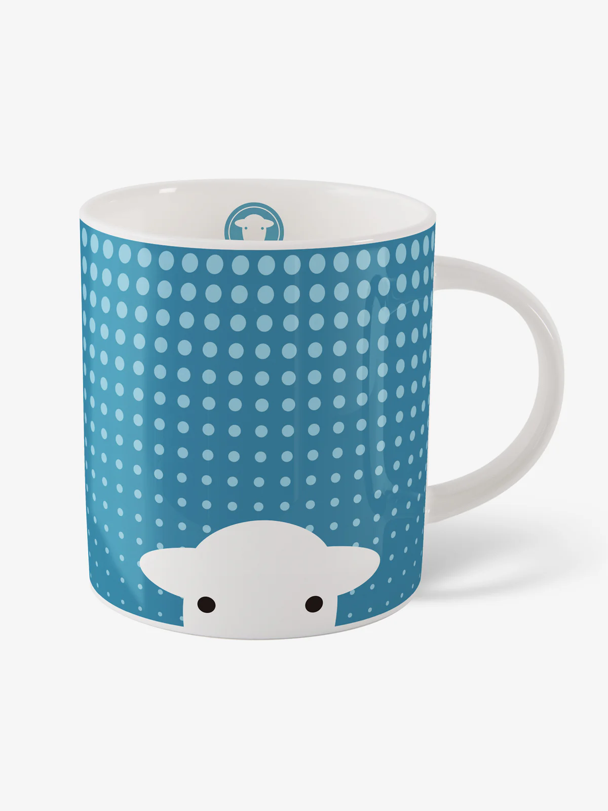Herdy Peep in the Rain Mug Blue